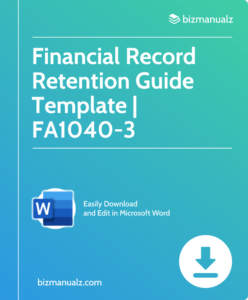 Financial Record Retention Guide Template Word