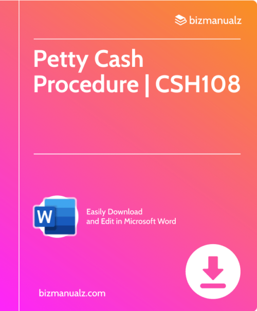 petty cash procedures